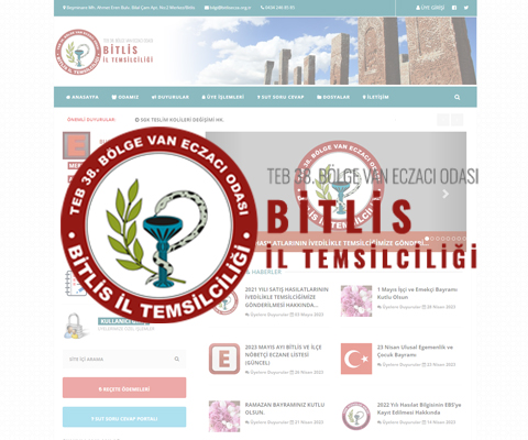 OBEN TEKNOLOJİ - VAN ECZACI ODASI BİTLİS TEMSİLCİLİĞİ