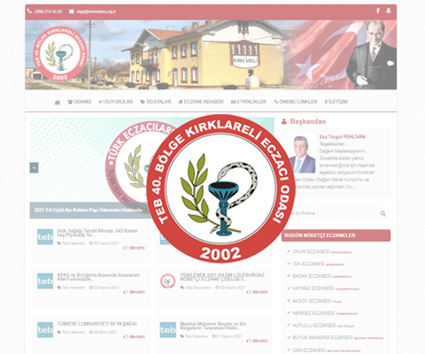 OBEN TEKNOLOJİ - KIRKLARELİ  ECZACI ODASI